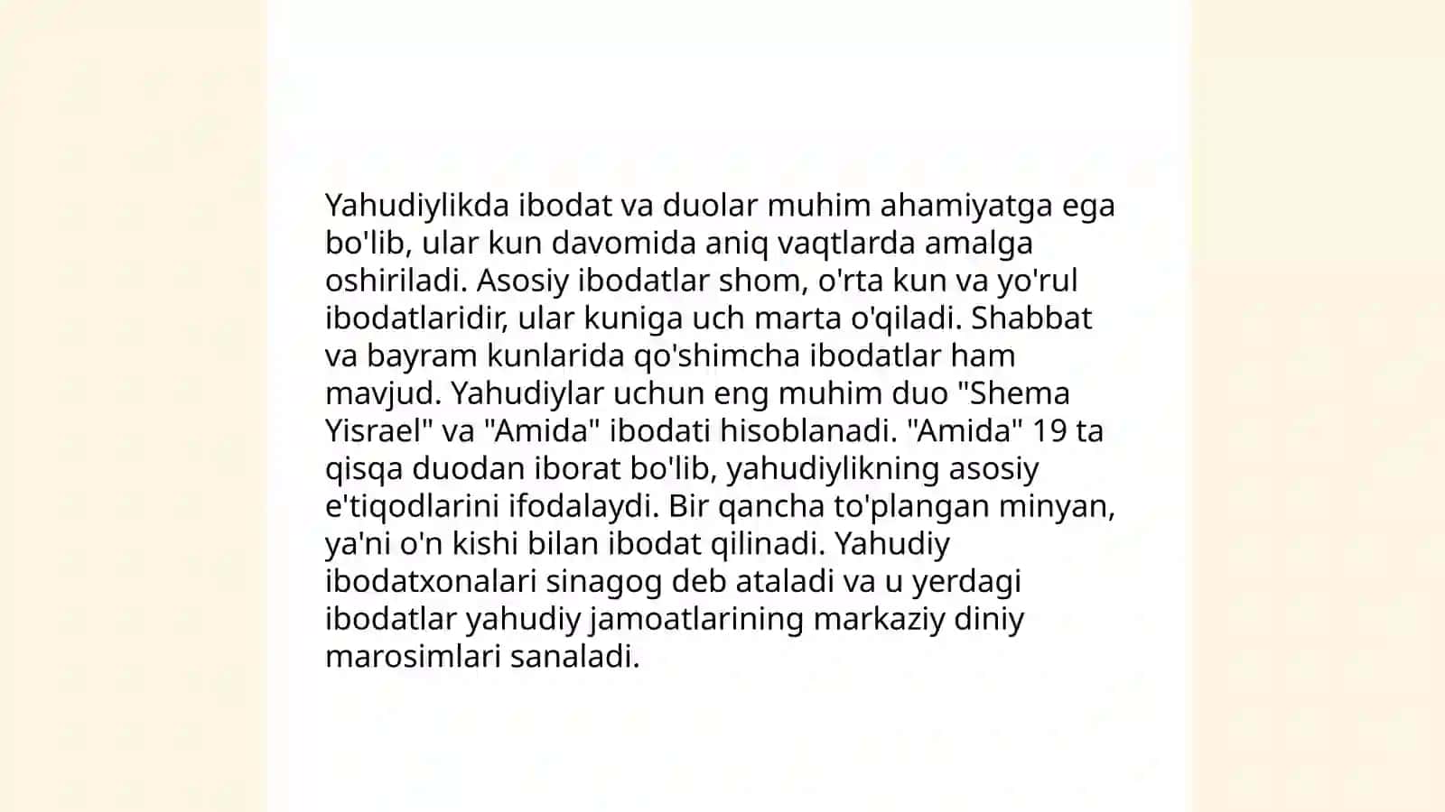 Yahudiylik ta'limoti, an'ana va marosimlari 4