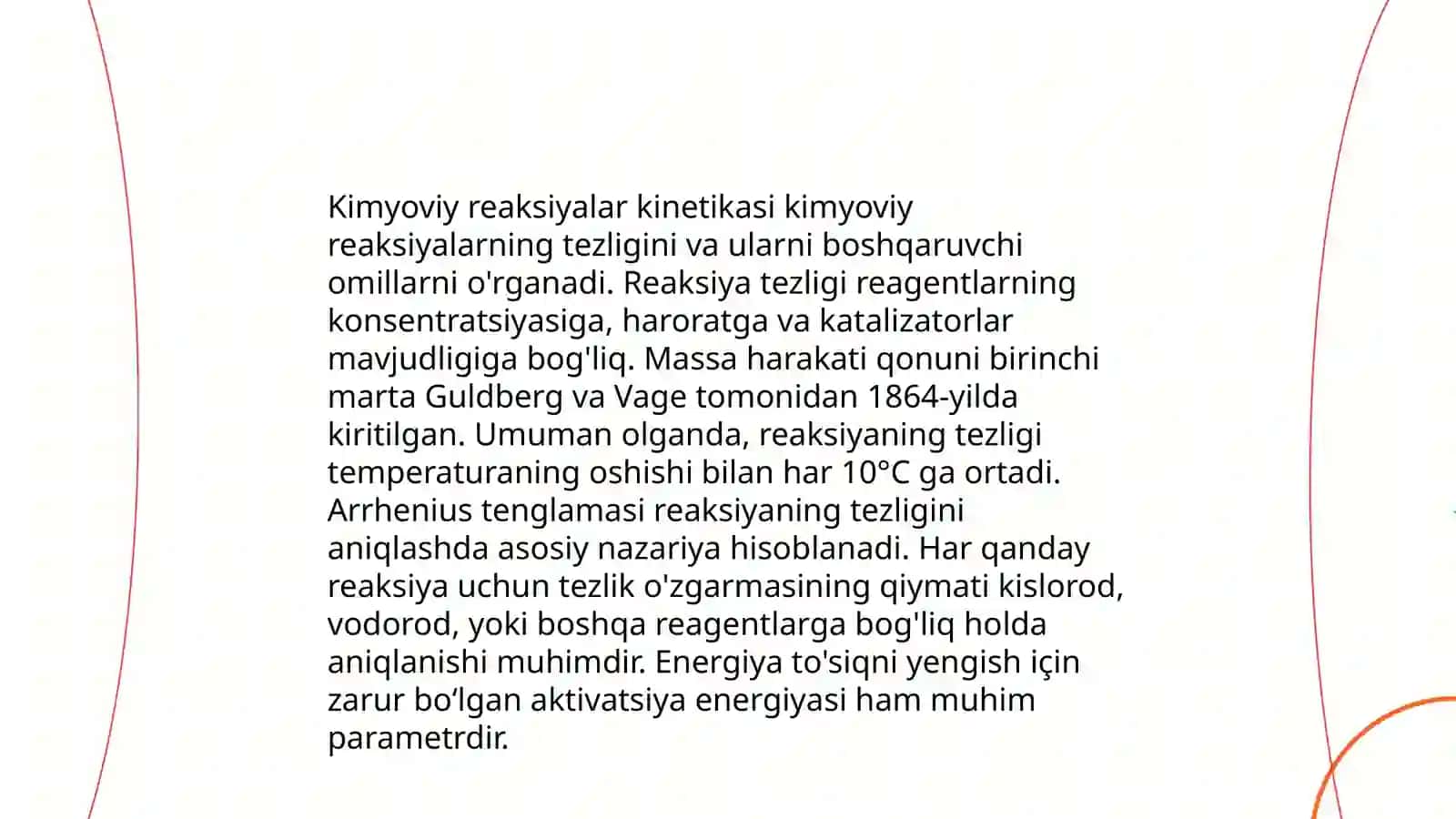Reaksiya tezligining kimyoviy analizdagi o'rni 4