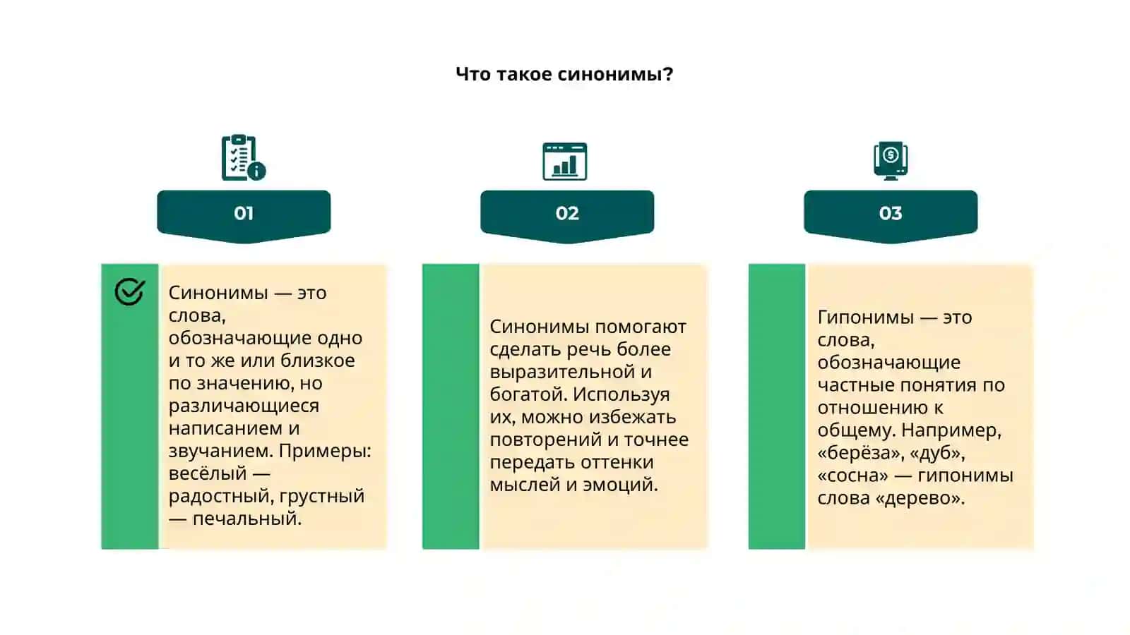 Синонимы и гипоними 4