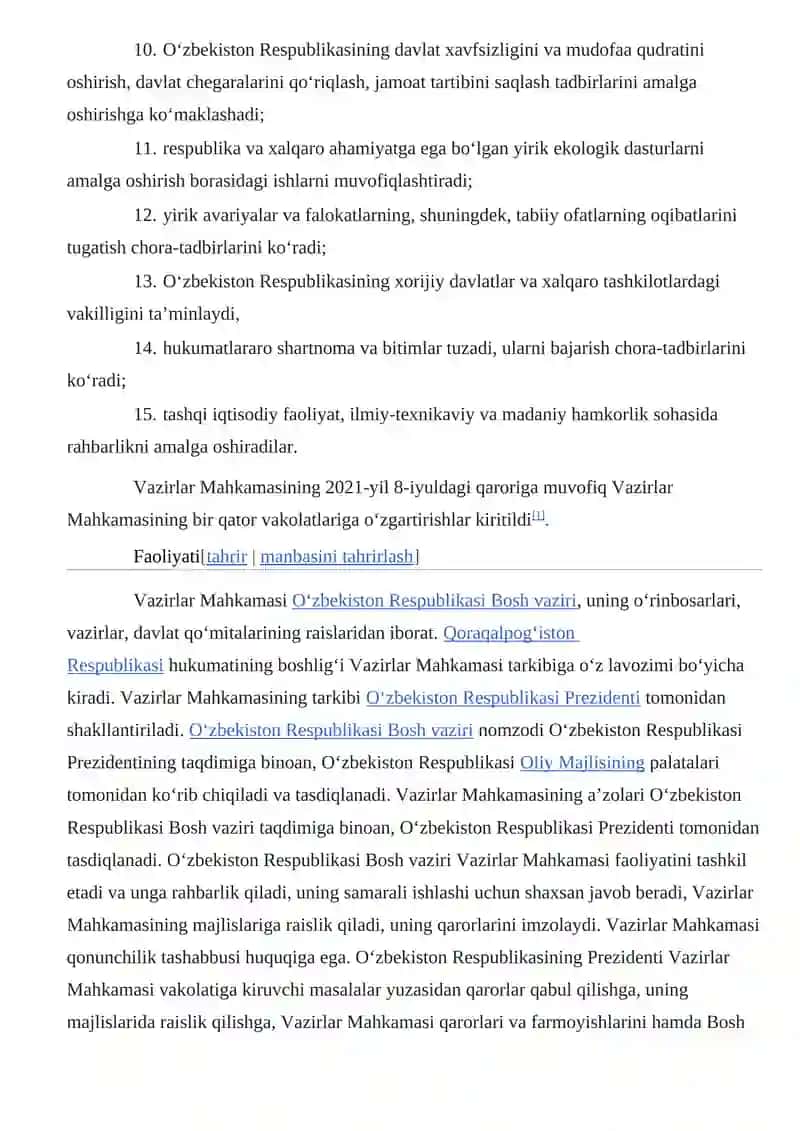 Oʻzbekiston Respublikasi Vazirlar Mahkamasi 4