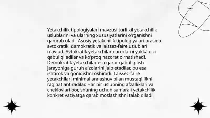Siyosiy yetakchilik tipologiyasi 4