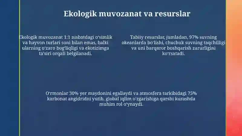 Tabiatning inson hayotidagi ro'li 4