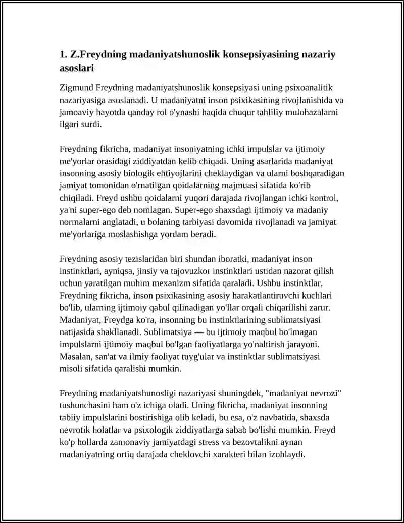 Z.FREYDNING MADANIYATSHUNOSLIK KONSEPSIYASI 4