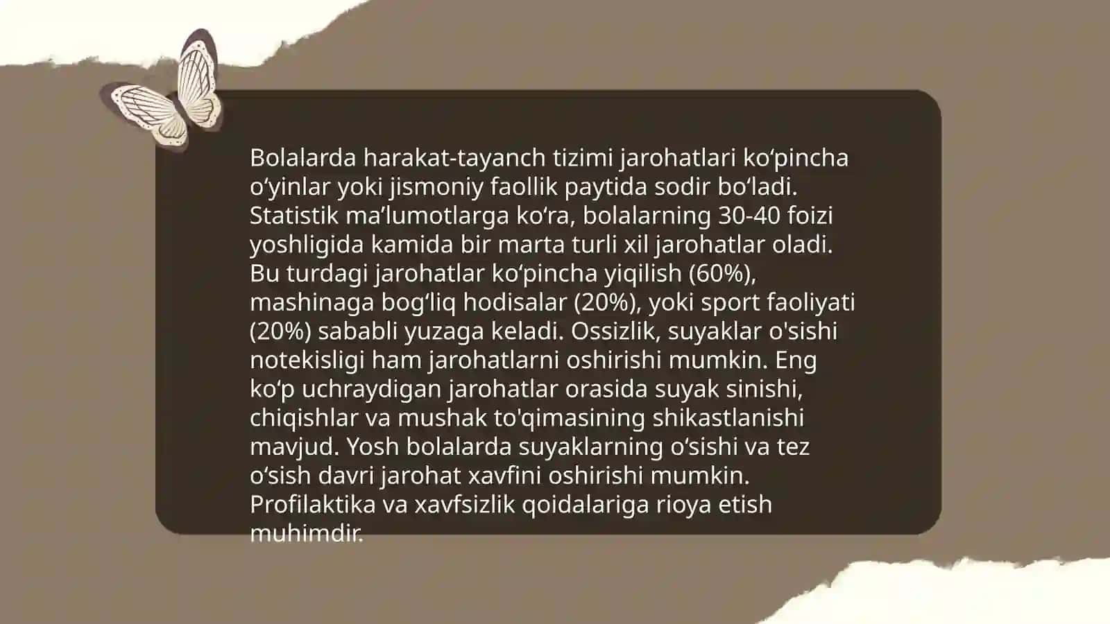 Harakat tayanch aʼzolari jarohatlangan bolalar 4
