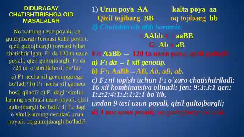 DIDURAGAY CHATISHTIRISHGA OID MASALALAR 4