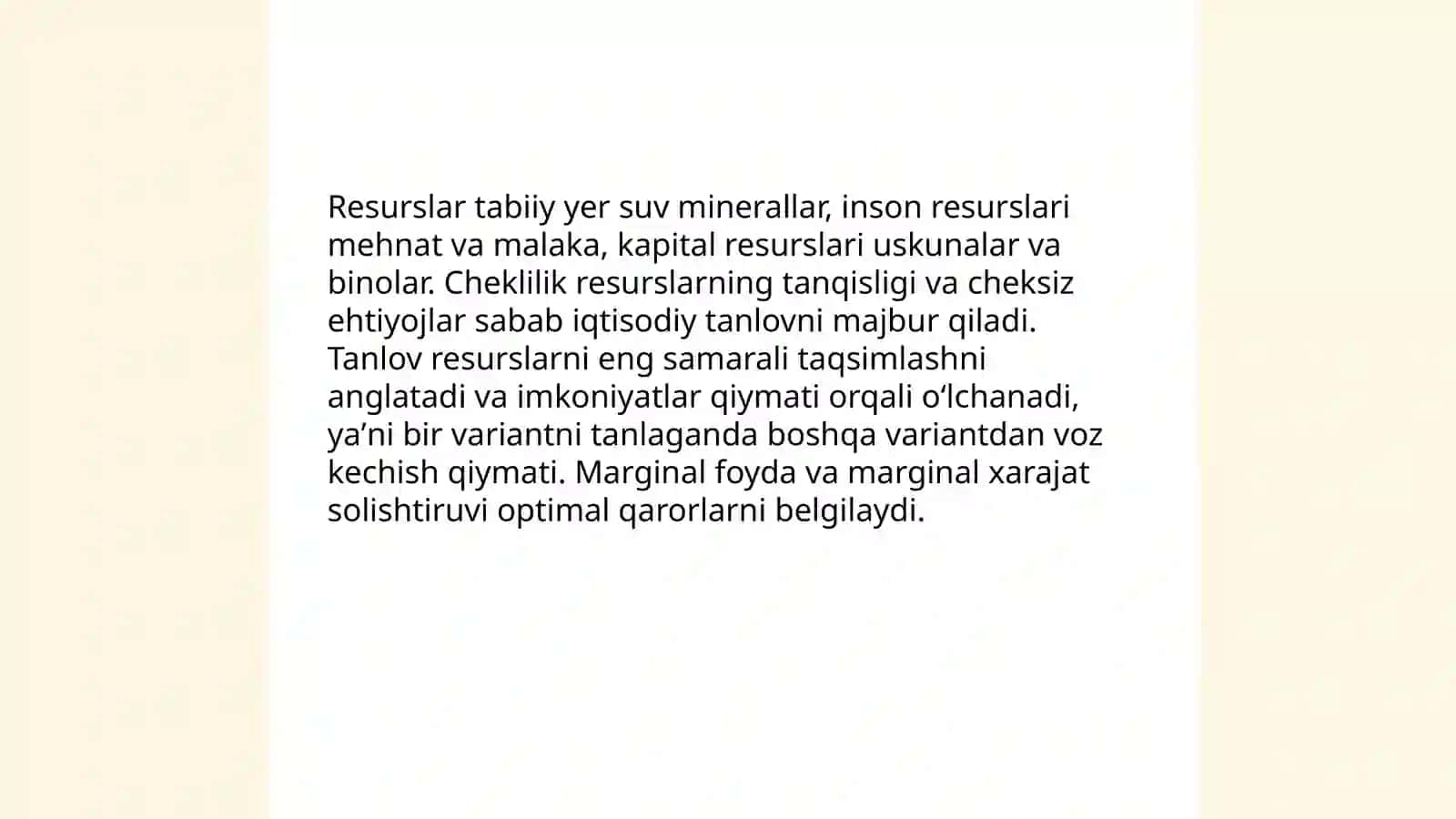 Iqtisodiyotga kirish 4