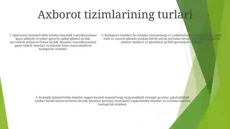 Axborot Tizimlari Va Turlari 4