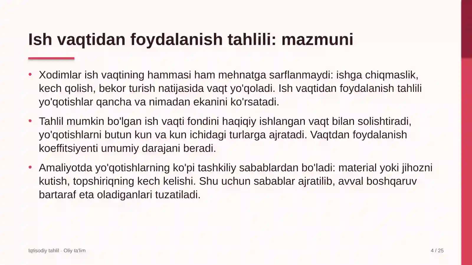 gazni qayta ishlash zavodlarida ish vaqtidan foydalanish tahlili 4447 4