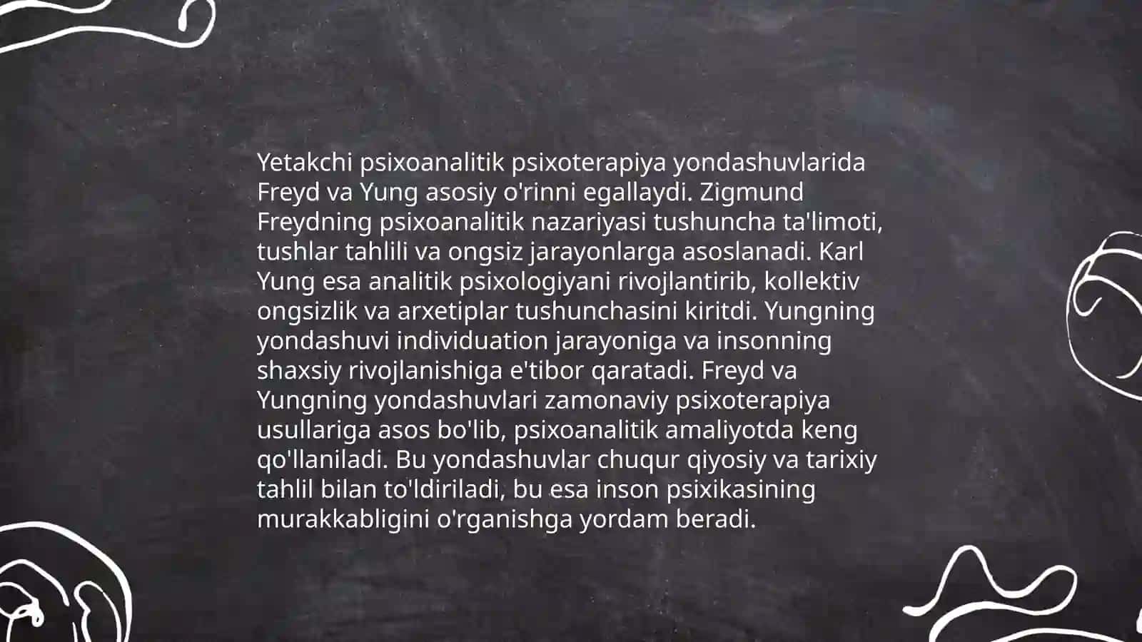 Zamonaviy psixoanalitik psixoterapiya usullari va tamoyillari 4