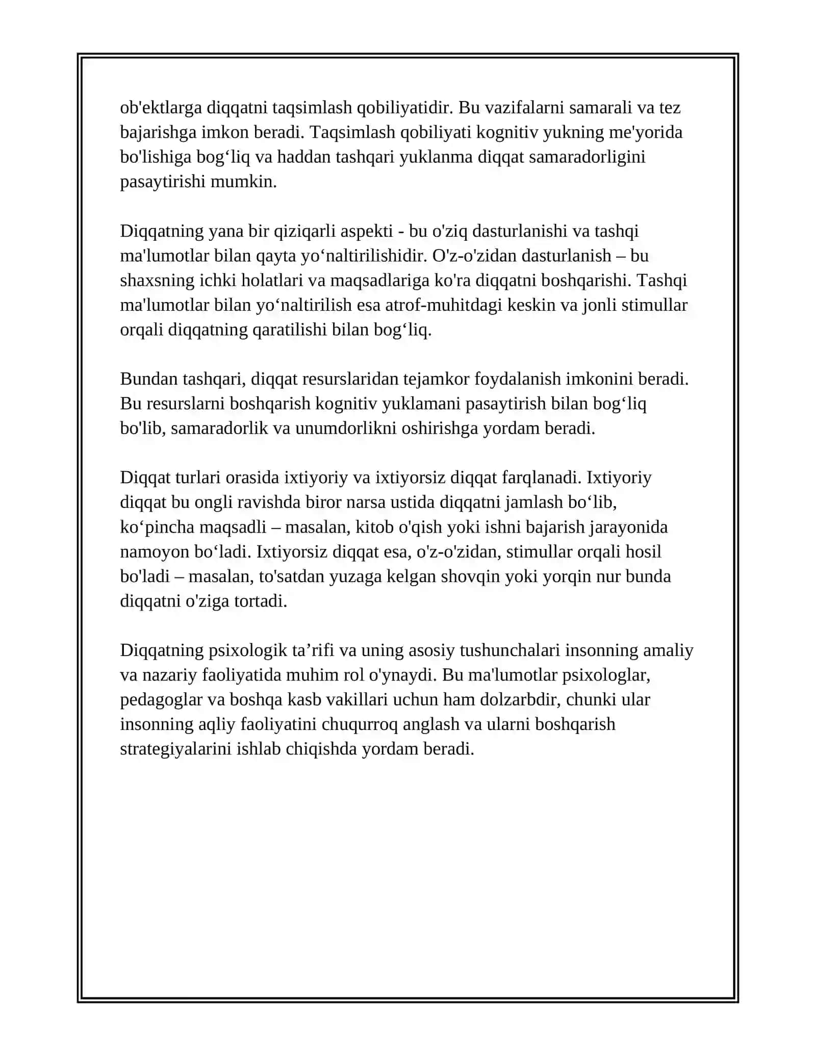 DIQQAT HAQIDA PSIXOLOGIK NAZARIYA 4