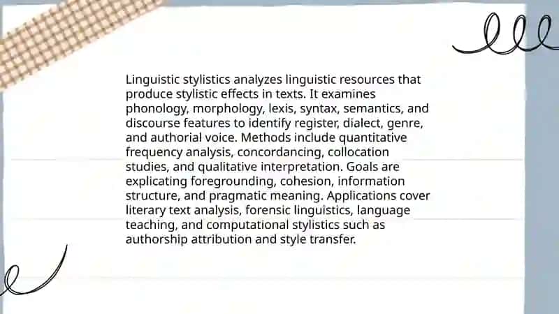 Stylistics and its subdivisions 4
