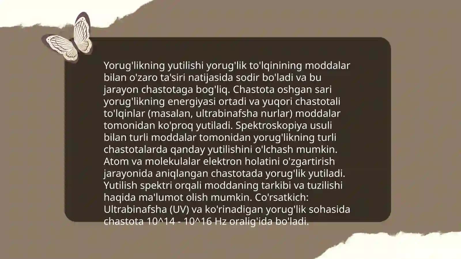 Yorug'likning yutilishi 4