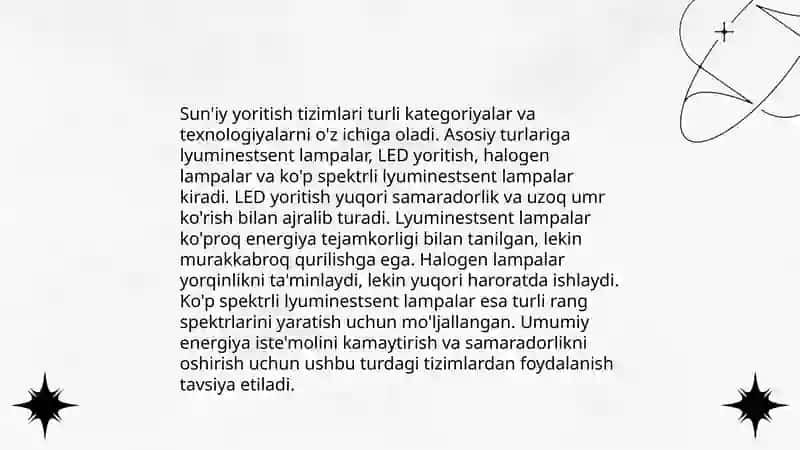 Kasalxona xonalarining tabiiy va sun'iy yoritilganlik holatini baholash 4