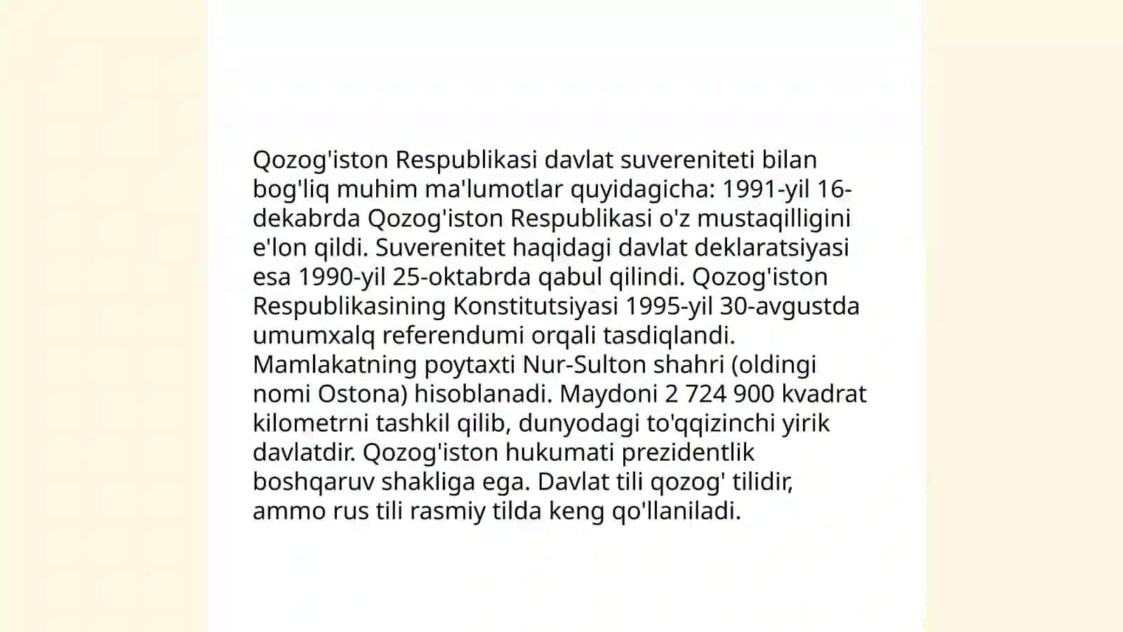 Qozog'iston Respublikasi Konstitutsiyasi 4
