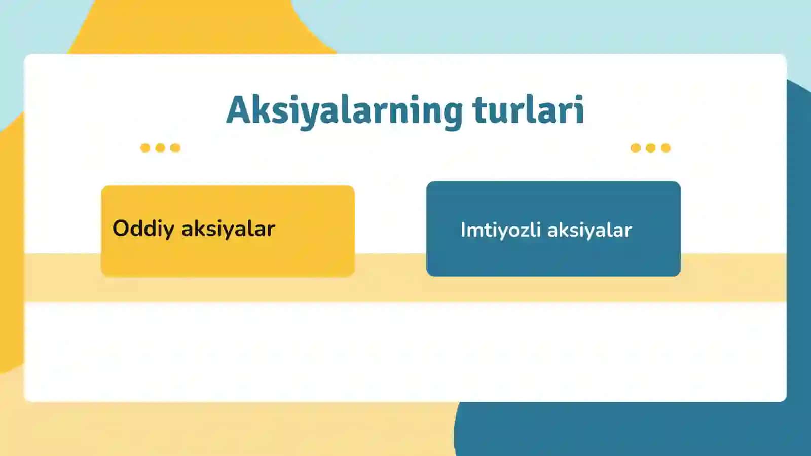 Imtiyozli aksiyaning asosiy xususiyati 4