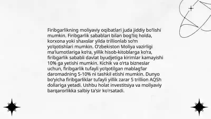 Moliyaviy hisobotdagi firibgarliklar, firibgarlikni oldini olish va aniqlash 4
