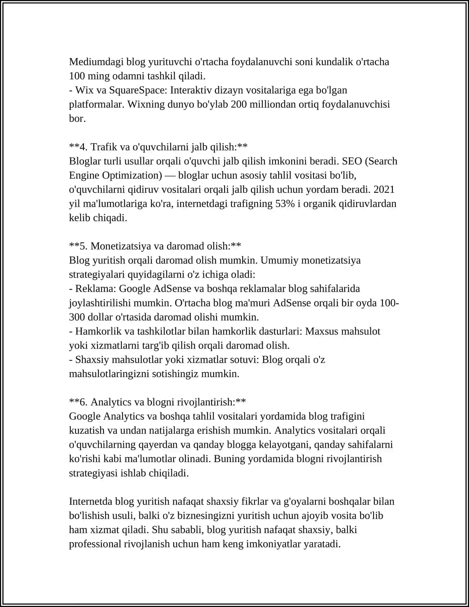 INTERNET VA MEDIA BLOGNING AXBOROT TARQATISHNING YANGI FORMALARI 4