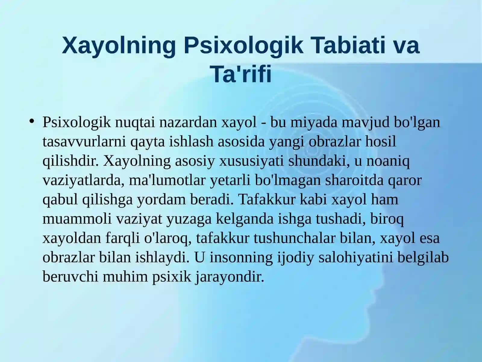 Xayol-Inson Ruhiyatining Oliy Shakli 4