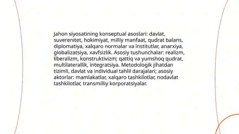 Jahon siyosati fani va uning konseptual asoslari 4