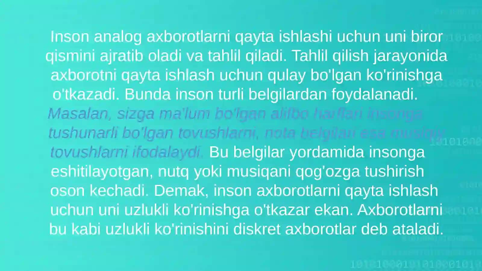 Axborotlarni kodlash usullari 4