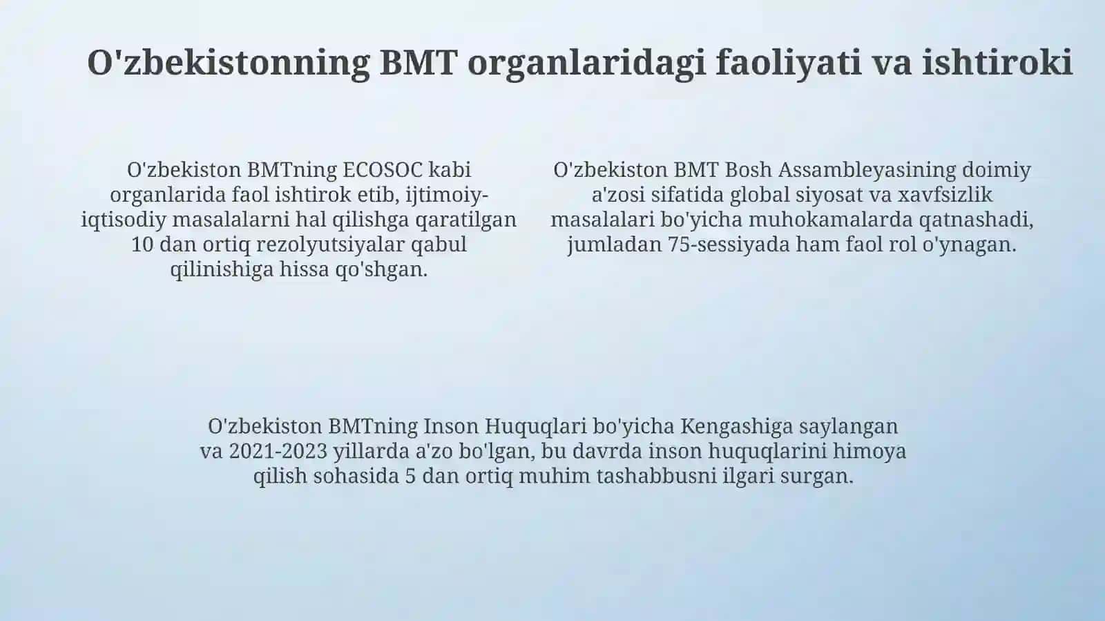 O'zbekistonning BMTga a'zo bo'lishi 4
