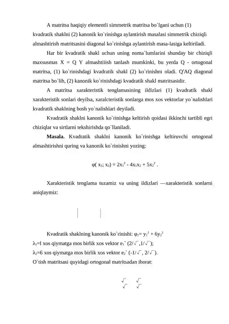 Kvadratik formalar 4