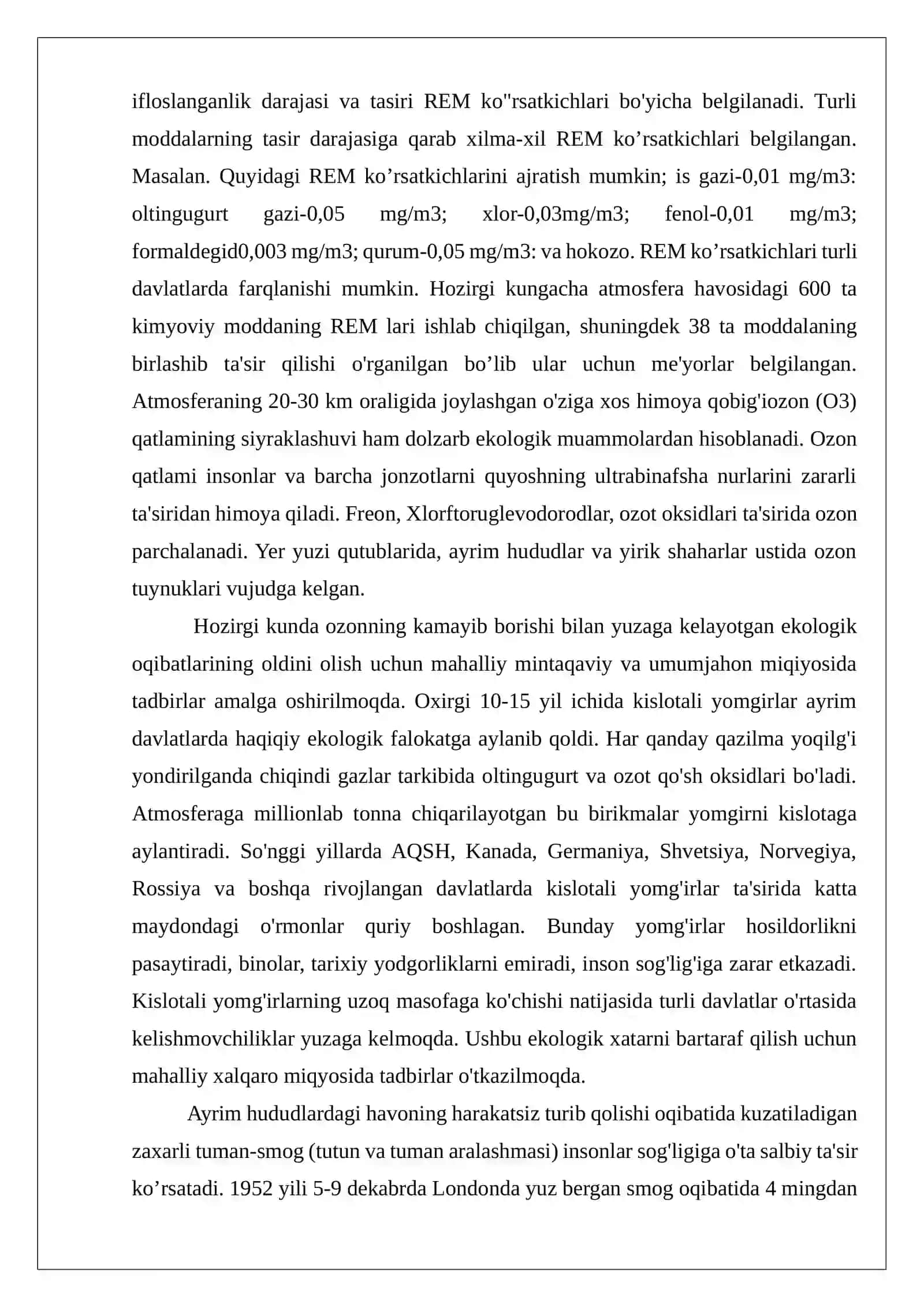 Atmosfera havosining ifloslaishi 4