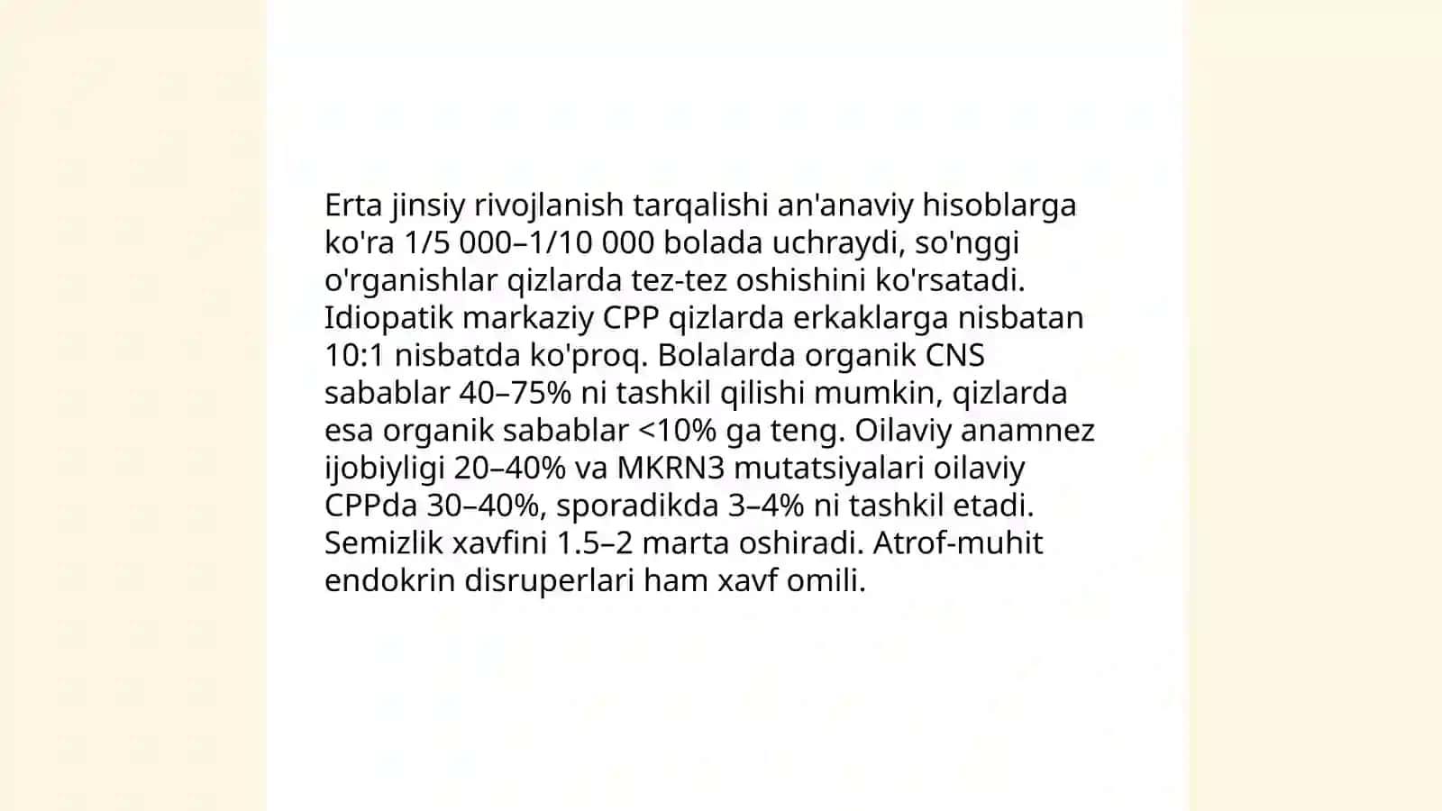Erta jinsiy rivojlanish 4