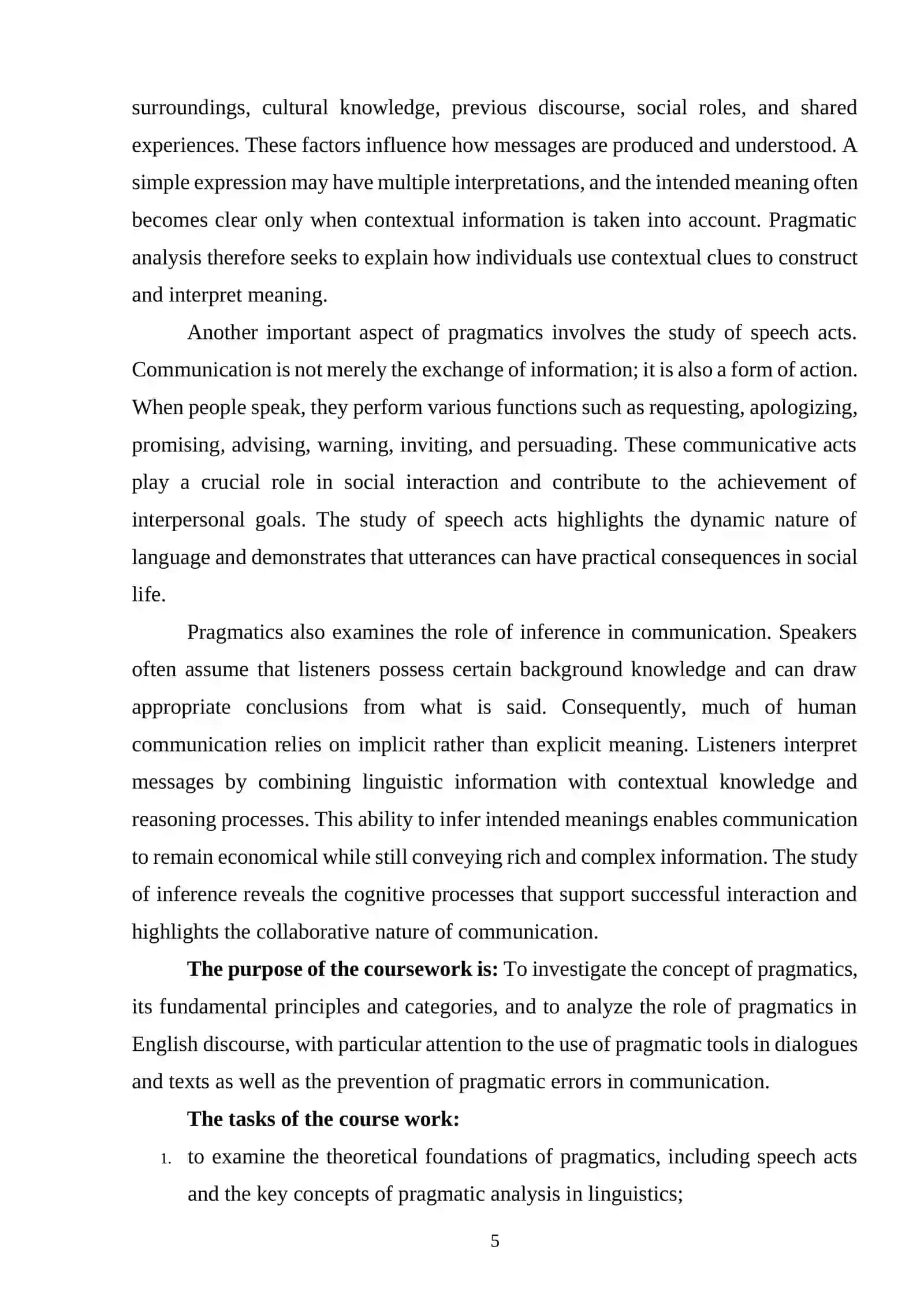 The concept of pragmatics and its role in linguistics 4