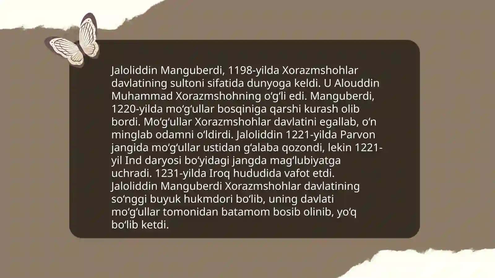 Jaloliddin Manguberdi vatan himoyachisi 4