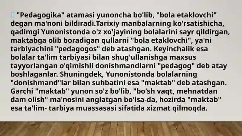 Boshlang‘ich ta’lim pedagogikasi TARIXI 4