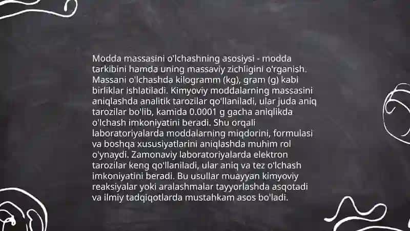 Eritmadagi erigan moddaning massa ulushini aniqlash 4