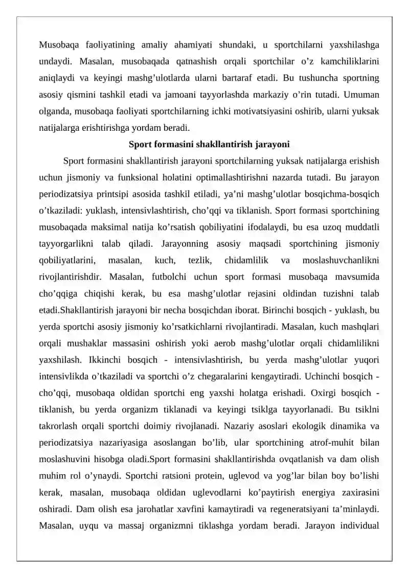 Jamoani musobaqaga tayyorlash va uni boshqarish 4