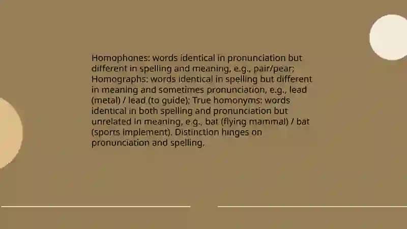 Homonymy and polysemy 4