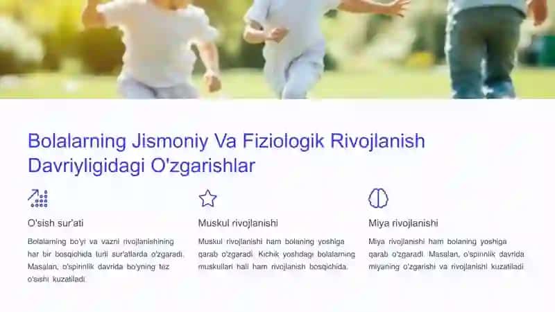 Bola rivojlanishining davrlashuvi muammosi 4