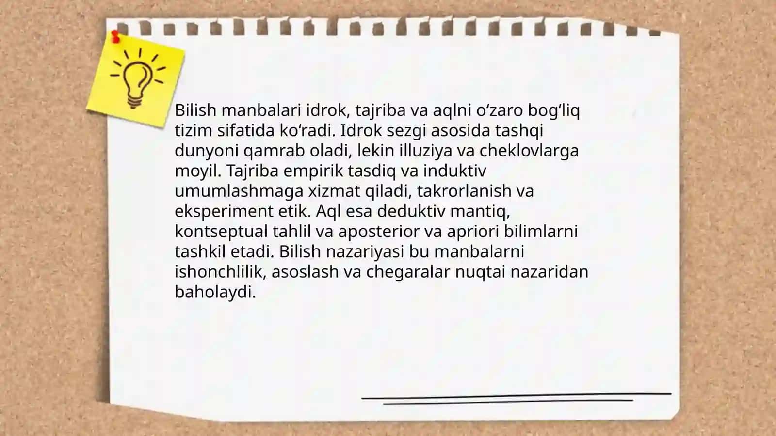 Bilish falsafasi 4