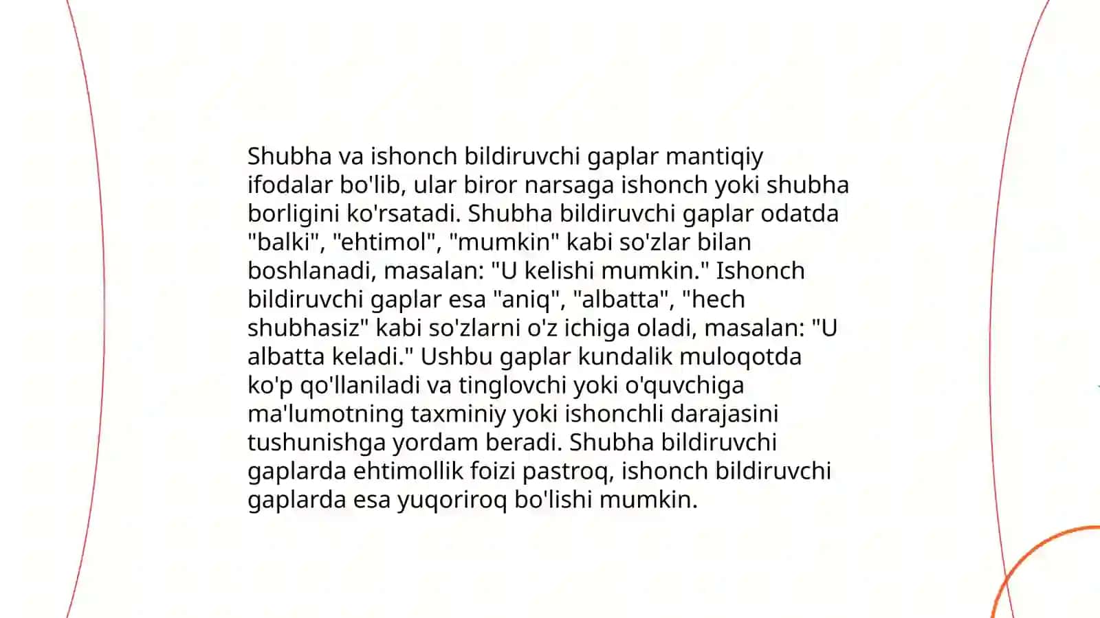 Gapnini ifoda maqsadiga ko’ra turlari 4