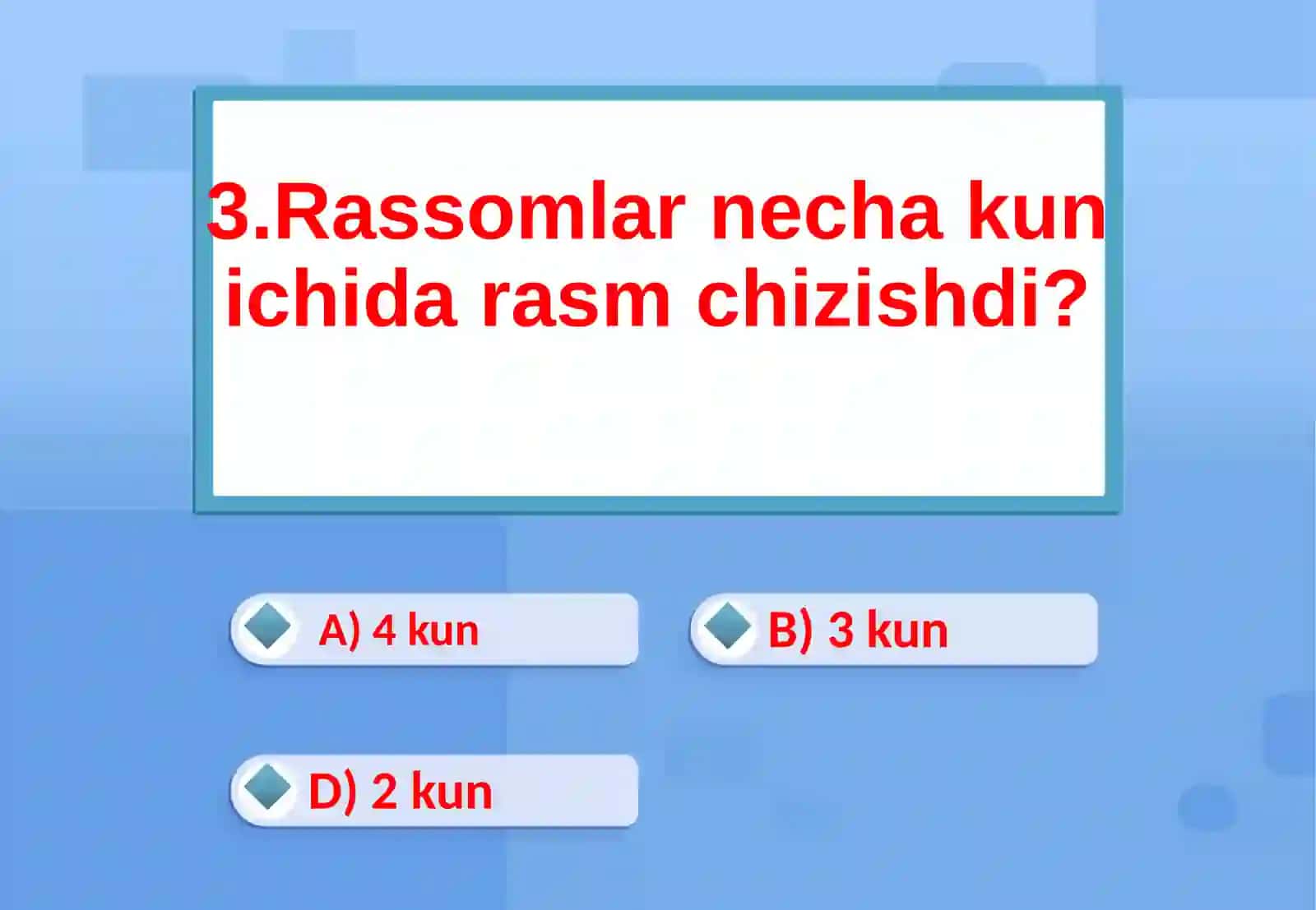 Bolalar qo’shiqlariMustahkamlash 4