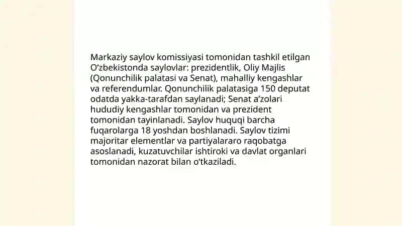 Oʻzbekistondagi ijtimoiy-siyosiy vaziyatlar 4