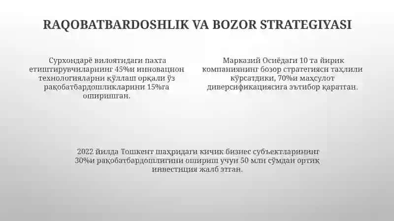 Tadbirkorlik va Kapital Aylanmasi 4
