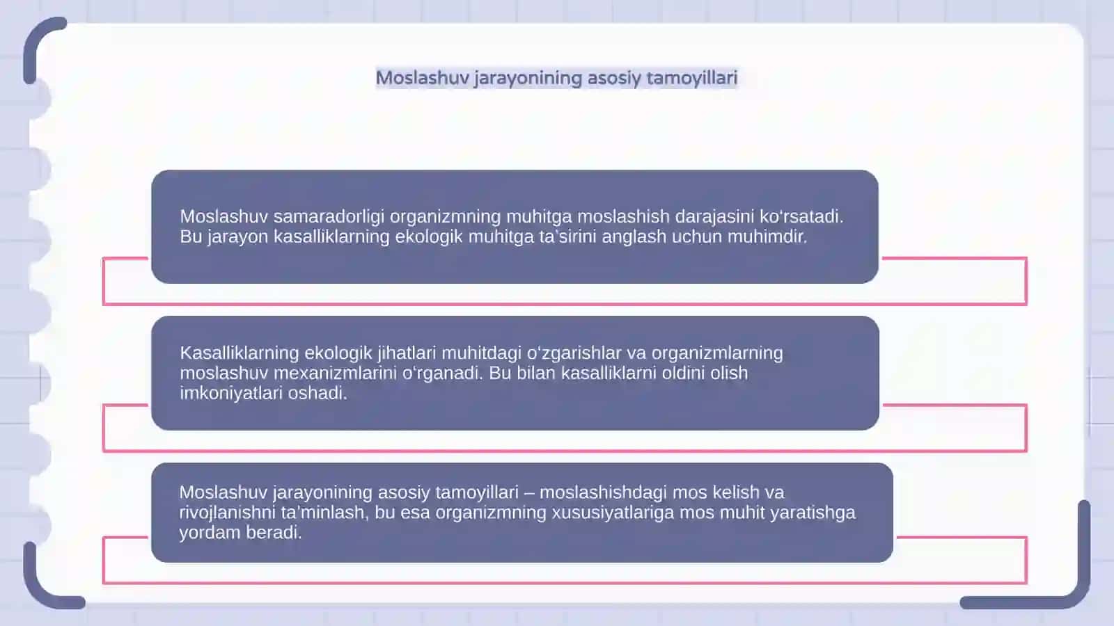 Moslashuv Samaradorligi va Kasalliklarning Ekologik O'rni 4