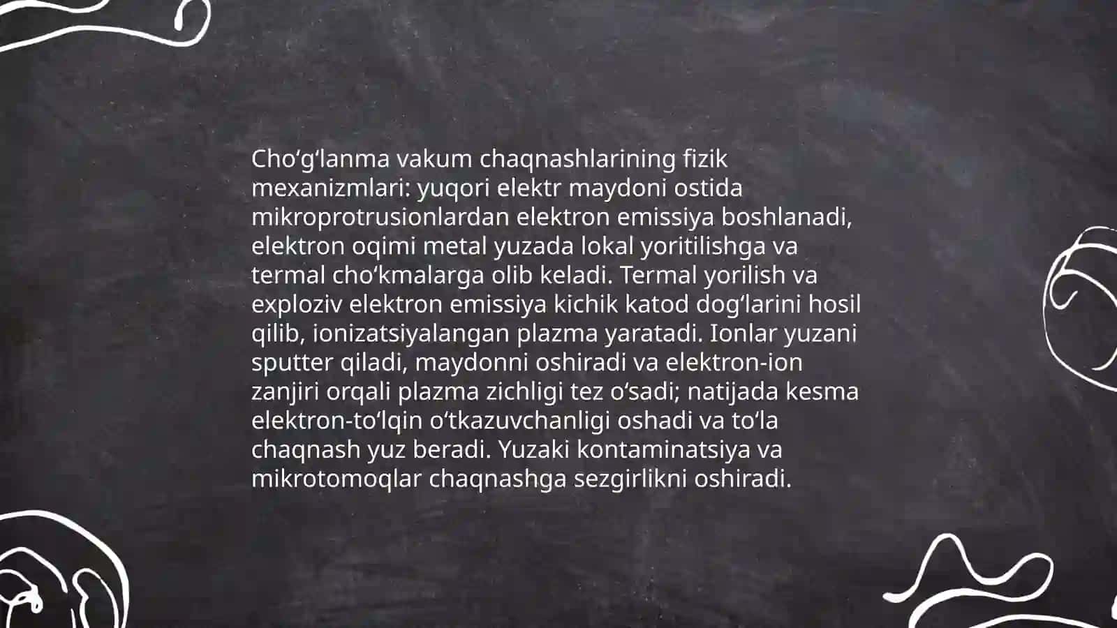 Choʻgʻlanma vakum chaqnashlar 4