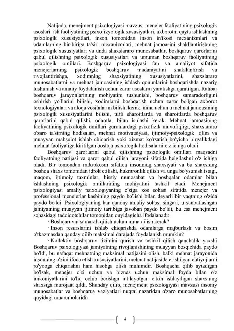 Boshqaruv psixologiyasi 4