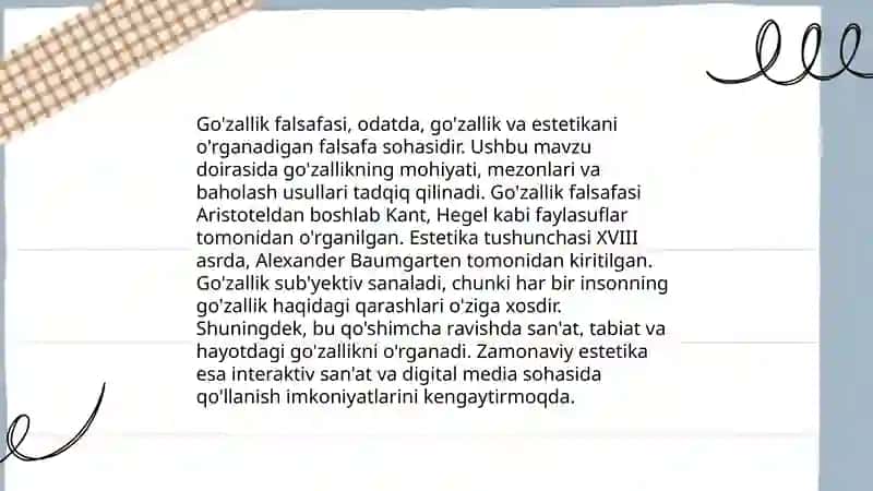 Estetika va san'at 4
