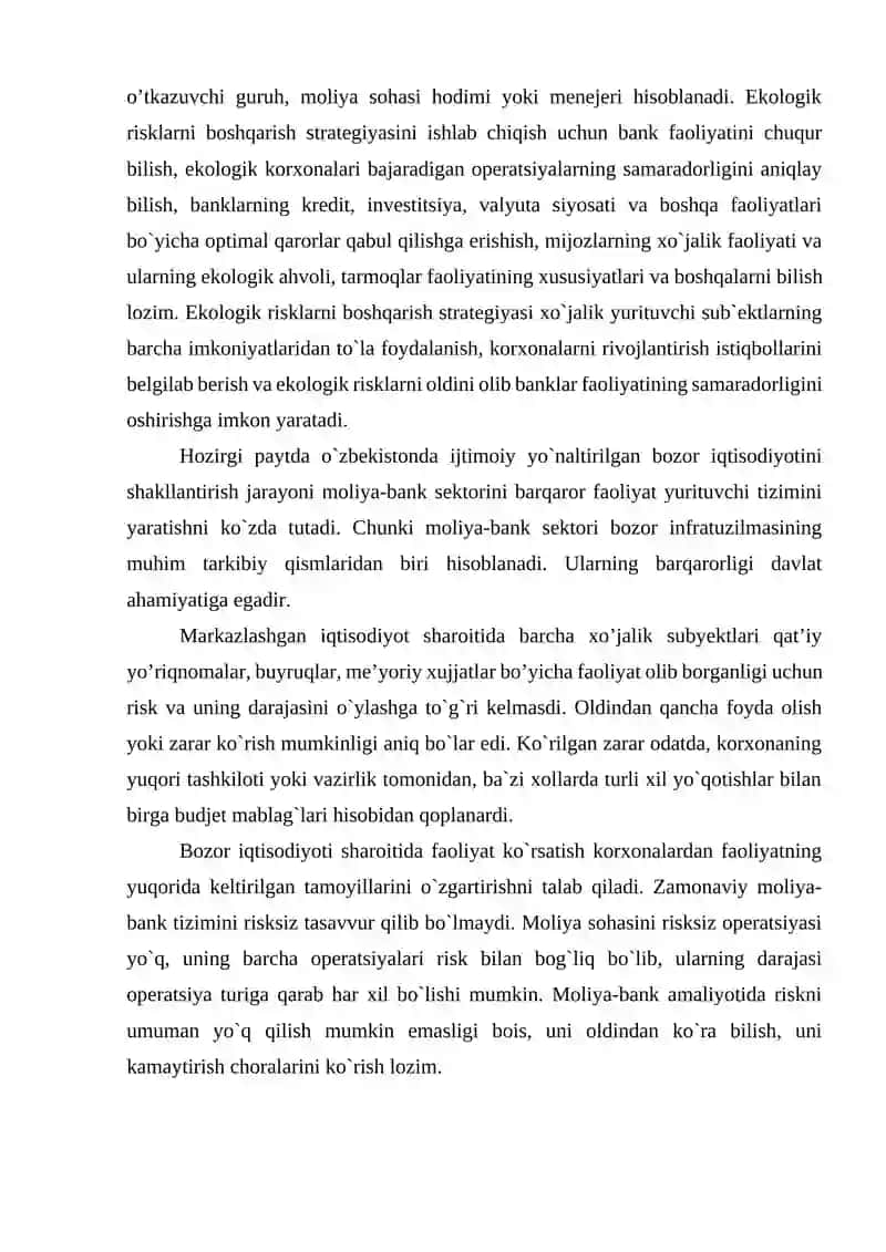 Ekologik risklarni baholash va boshqarish 4