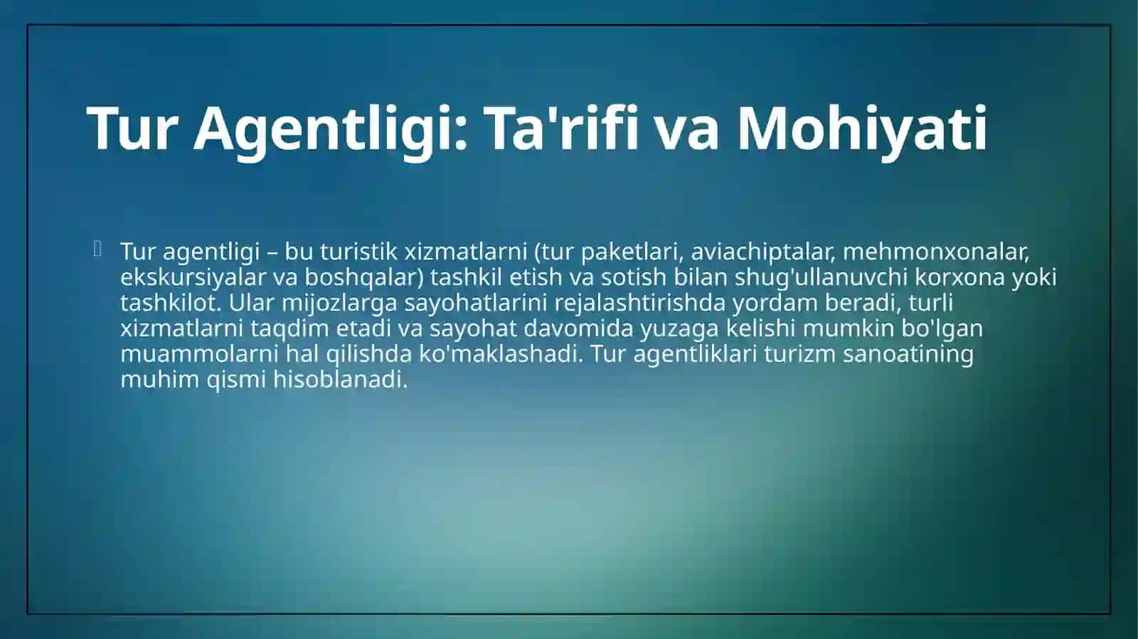 Tur agentligi 4