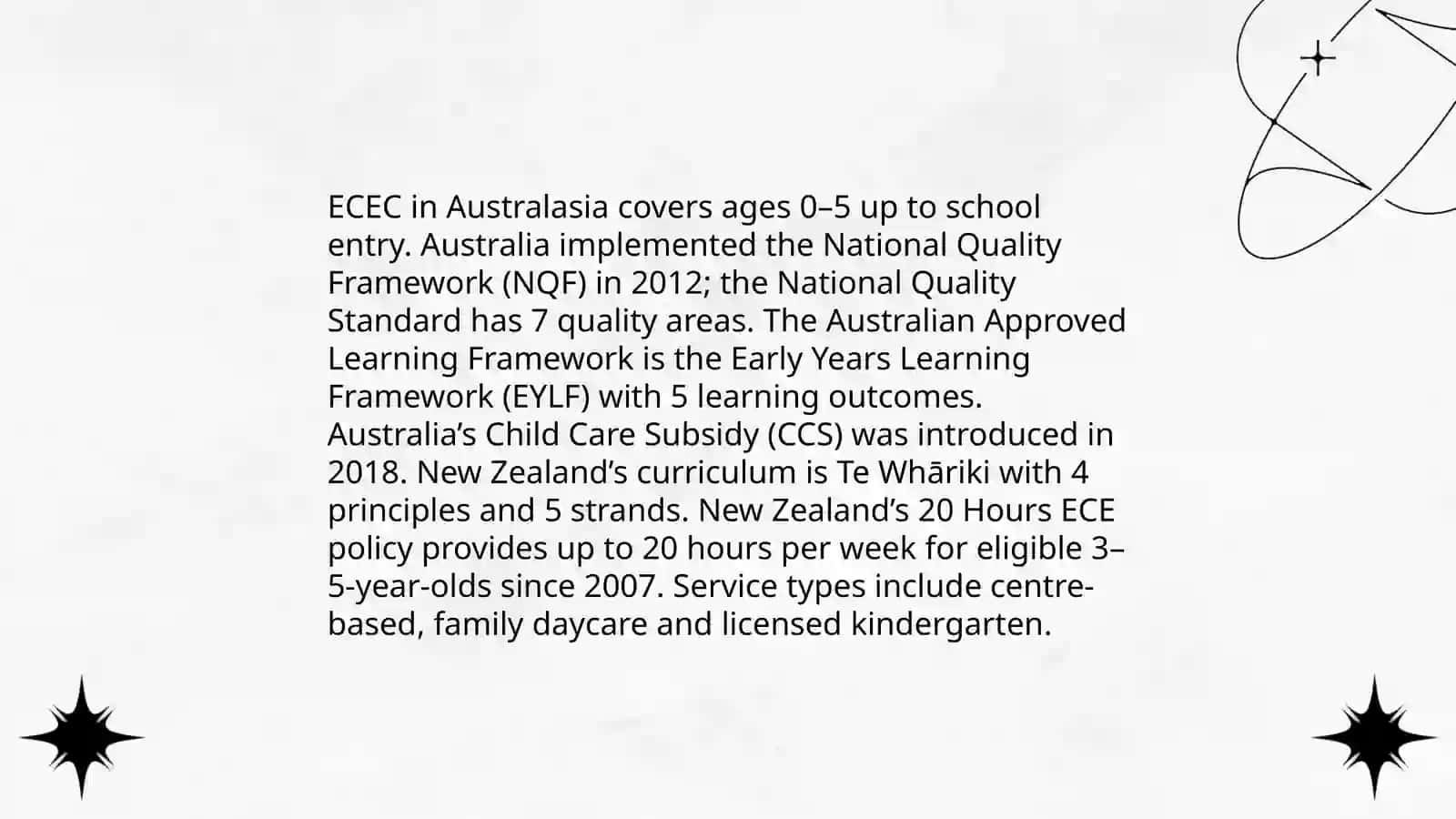 The education system of Australasia 4
