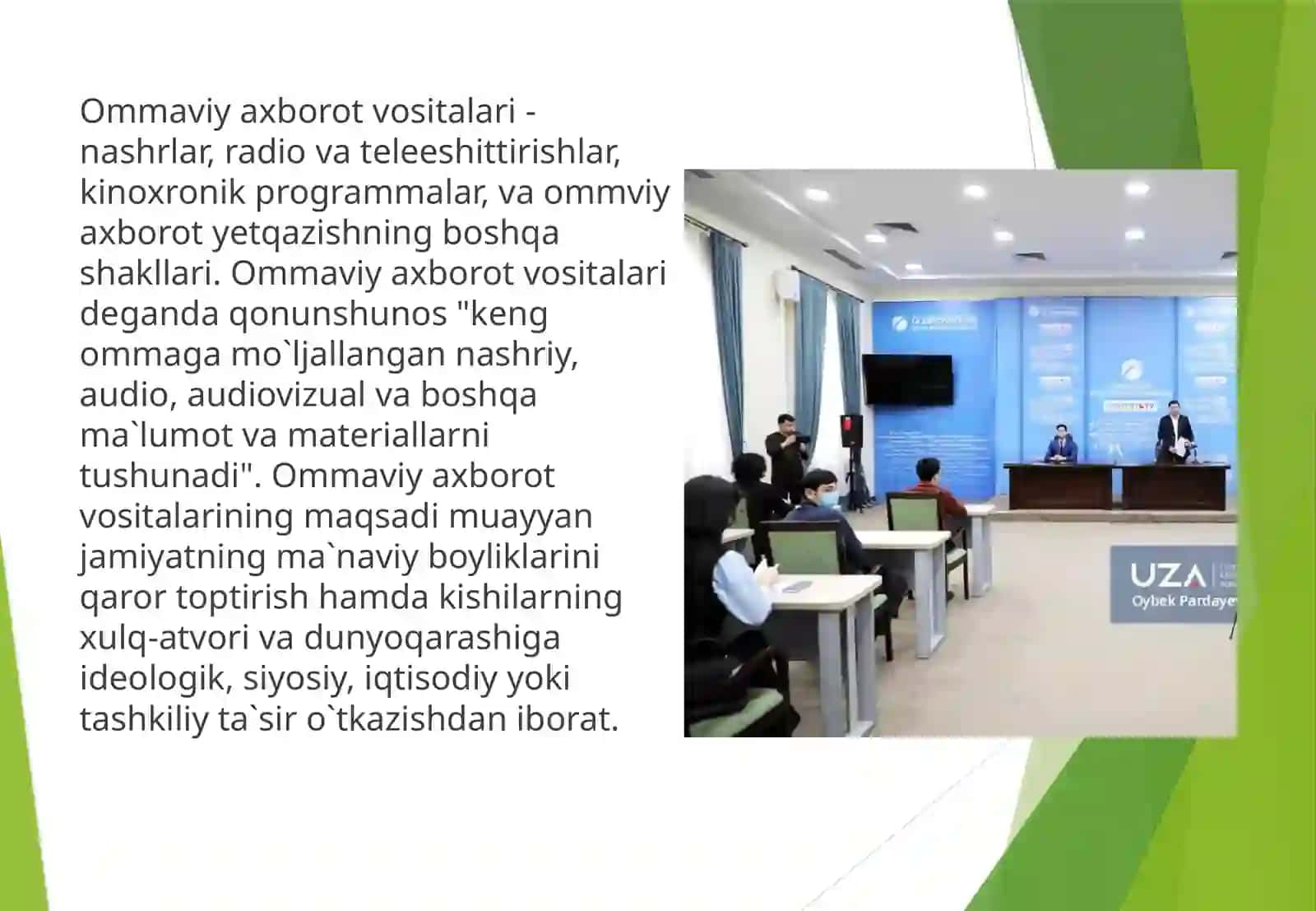 Oʻzbekiston Respublikasida ommaviy axborot vositalarining faoliyati 4