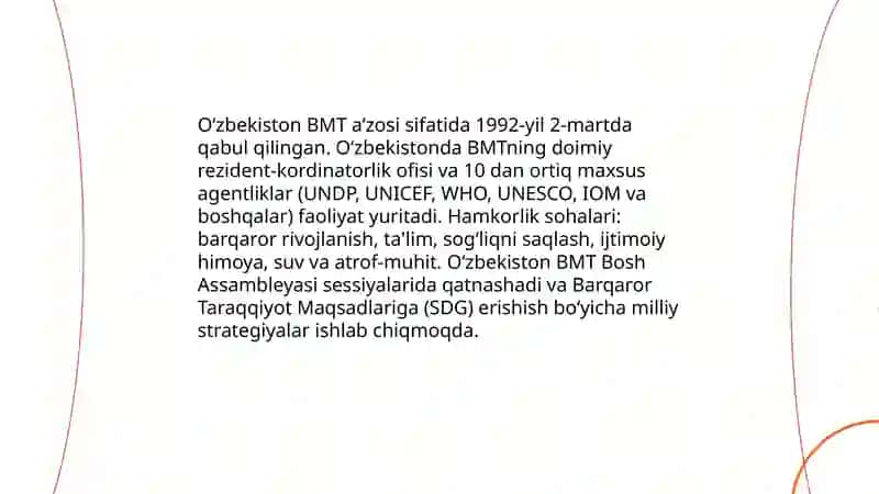 O‘zbekiston va Jahon hamjamiyati 4