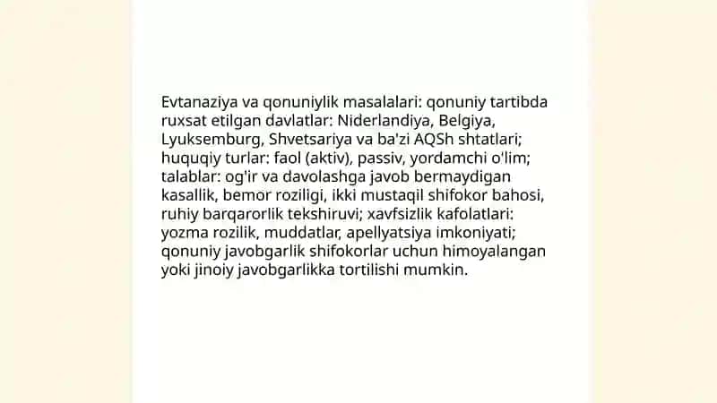 Evtanaziya muammolari 4